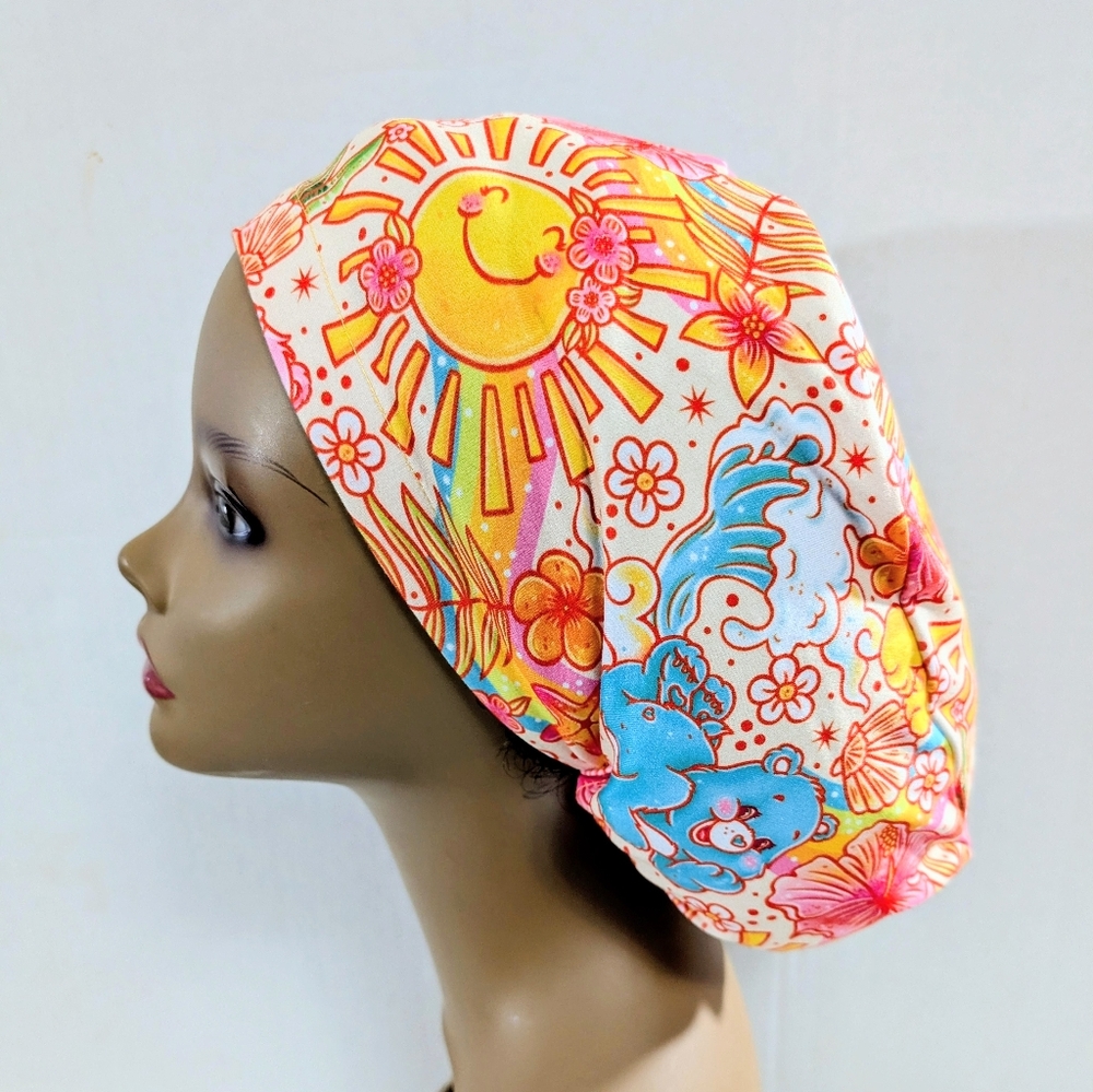 Bears, Euro Style Scrub Cap, Scrub Cap, Surgery Hat, Chemo Hat